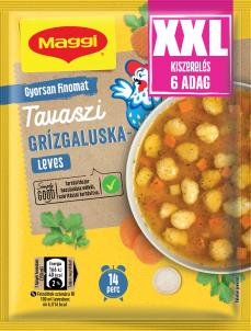 MAGGI XXL Tavaszi Grízgaluskaleves